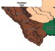 Mountains And Basins Region Of Texas Map
